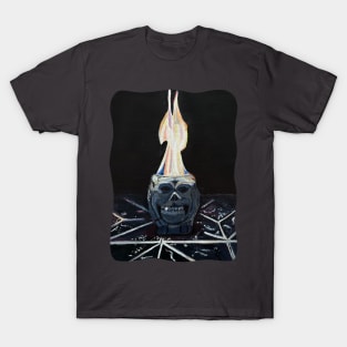 Skull Fire Painting T-Shirt